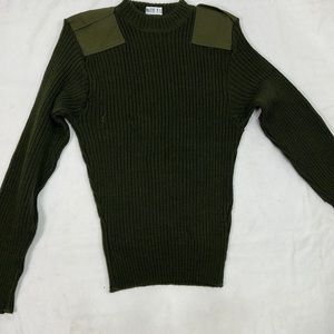 #1725 Valor Collection Marine Green Stretchy Wool Sweater | Size: 10